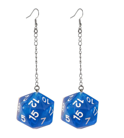 Prism D20 Crystal Drop Earring, product view 5