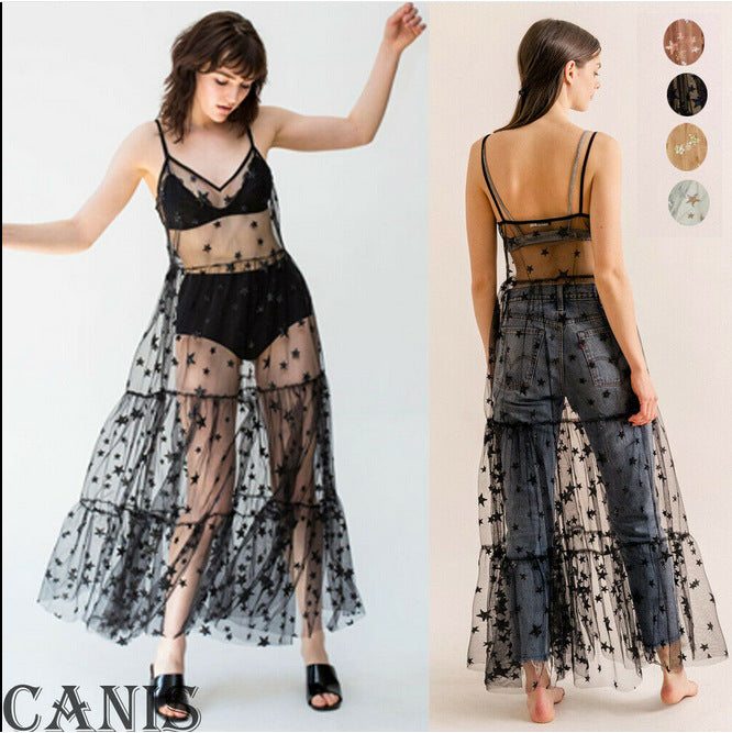 Stargloom Sequin Tulle Dress, product view 8