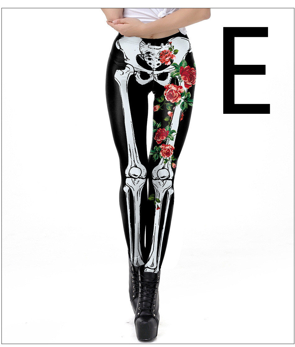Graveframe skull print leggings, additional graphic option