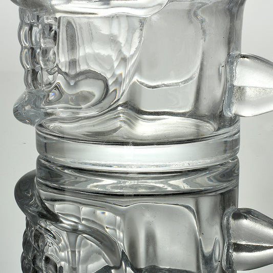 Morning Mourning Skull Glass Mug, product view 2