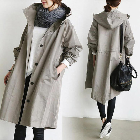 Transit Office Mid-Length Cotton Trench, product view 2