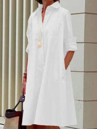 Meridian Oversized Black Shirt Dress alternate colour view
