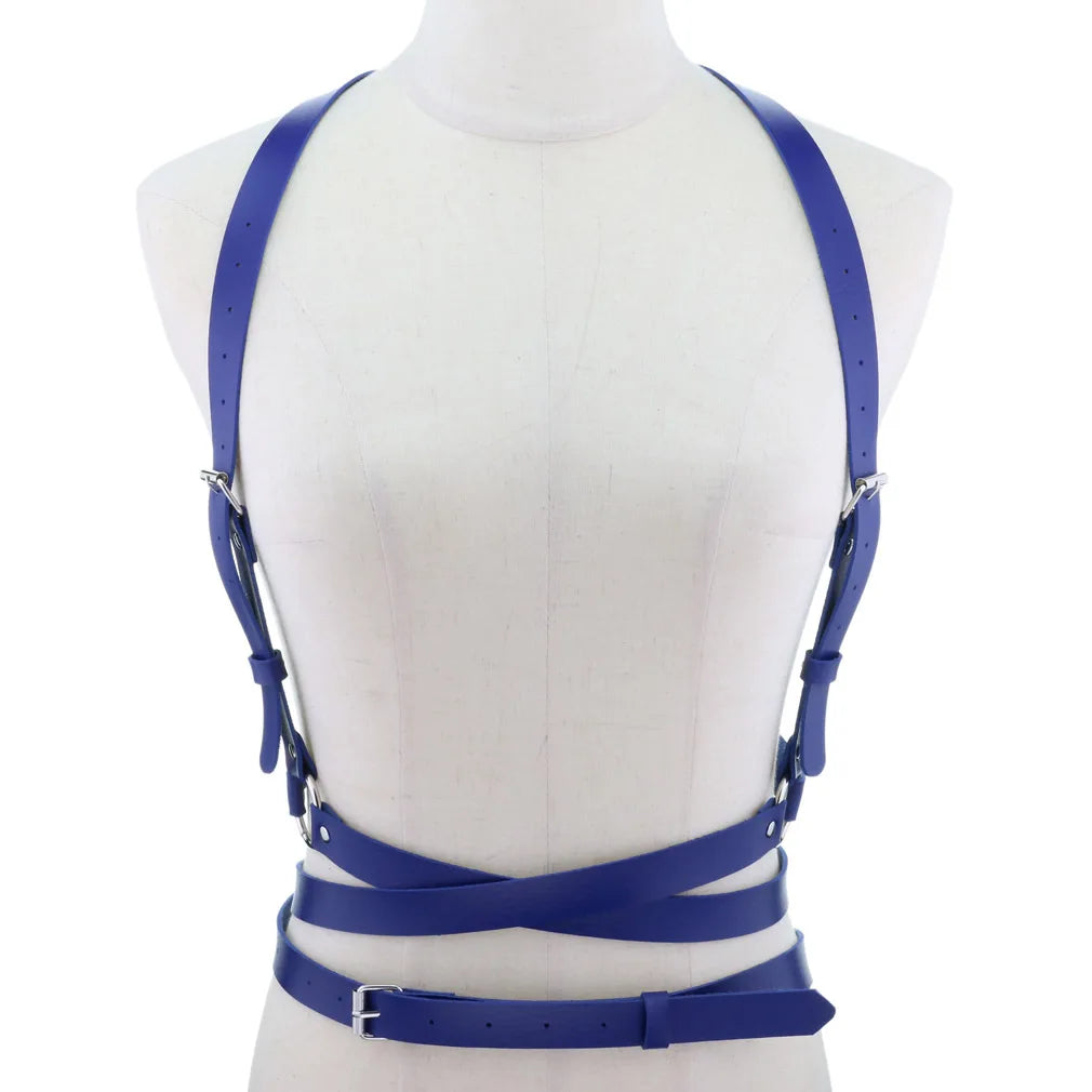 Nocturne Garter Harness red colour view