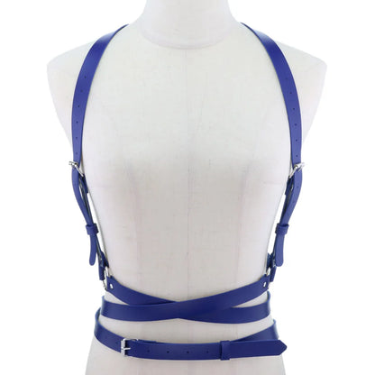 Nocturne Garter Harness red colour view
