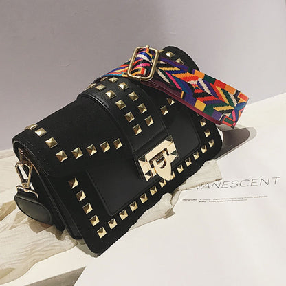 Betty Velvet Shoulder Bag black colour view