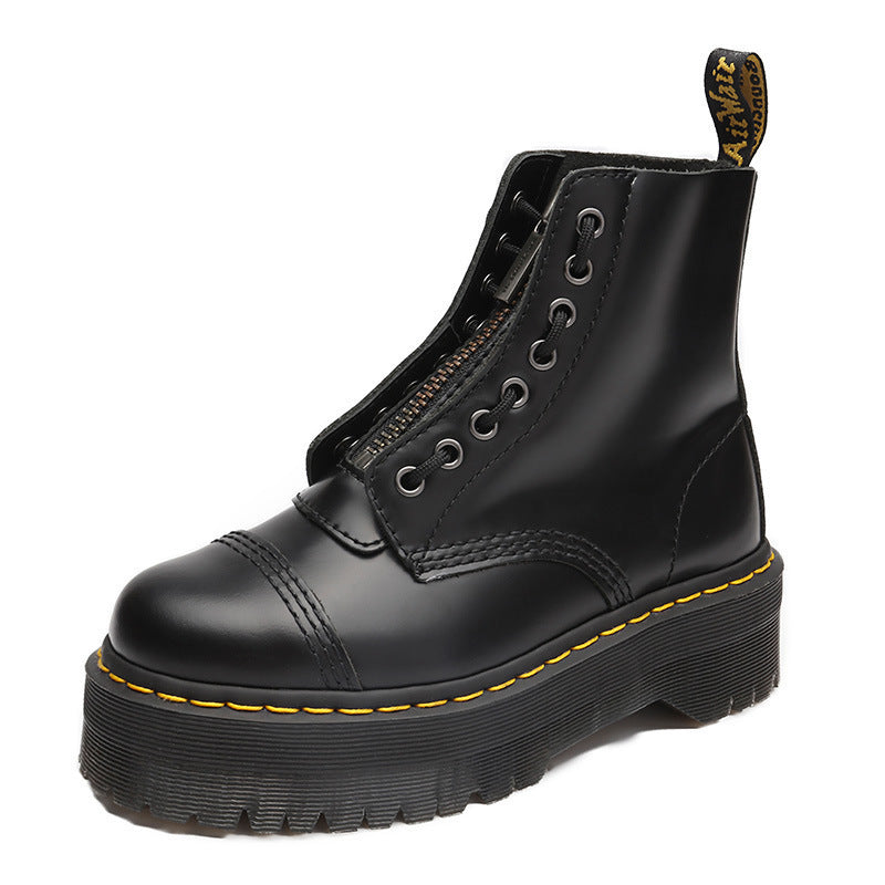 Gravemarch Leather Platform Boots