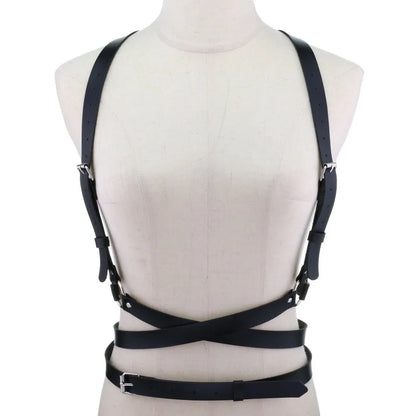 Nocturne Garter Harness pink colour view