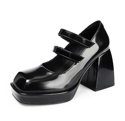 Rue Noire Platform Mary Janes