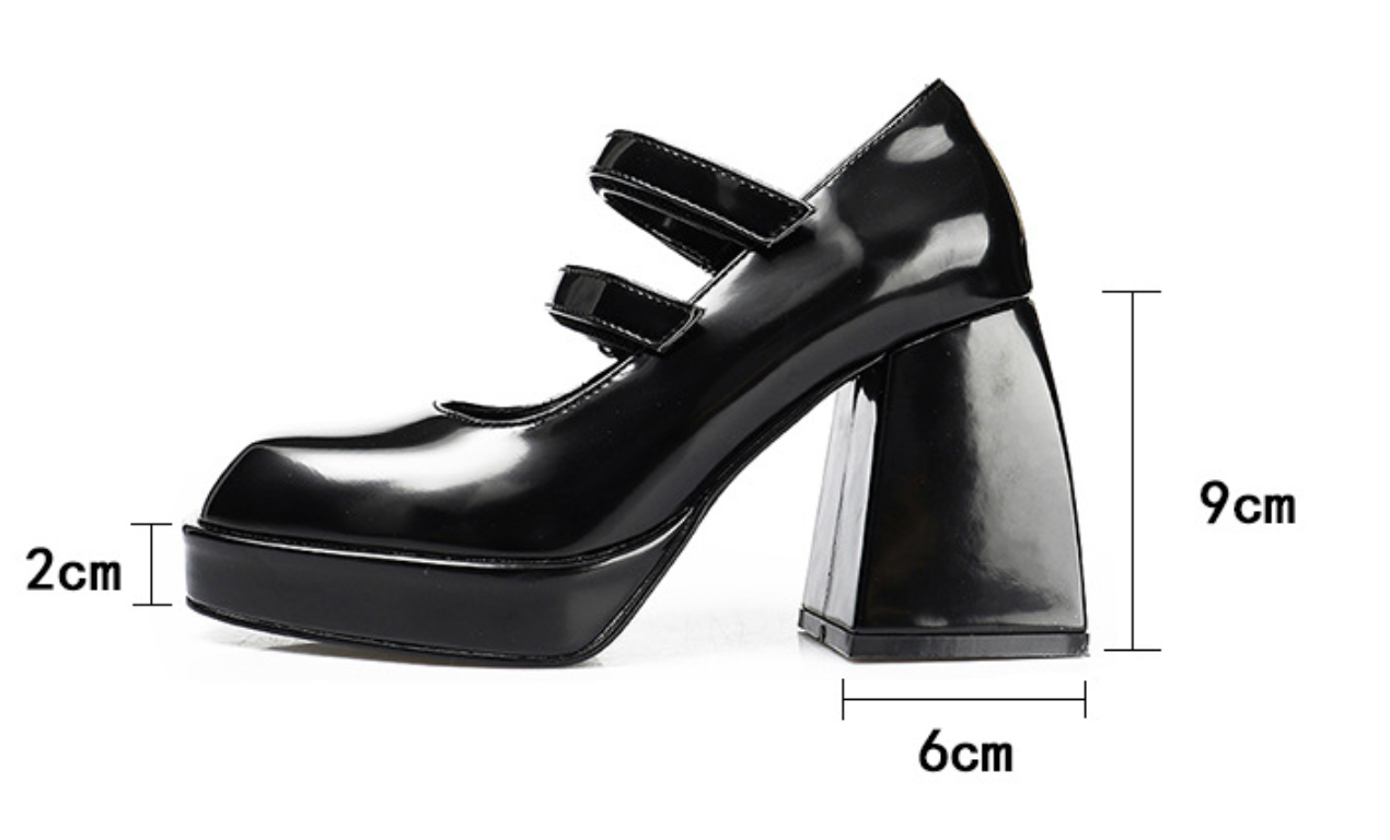 Rue Noire Platform Mary Janes