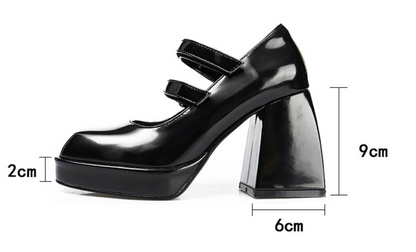 Rue Noire Platform Mary Janes