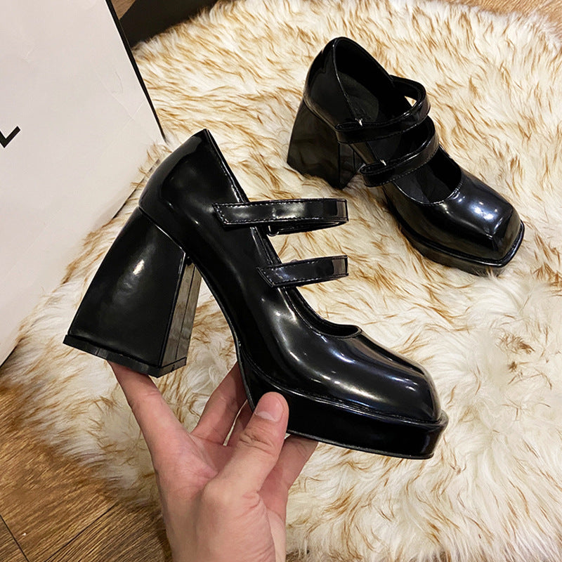 Rue Noire Platform Mary Janes