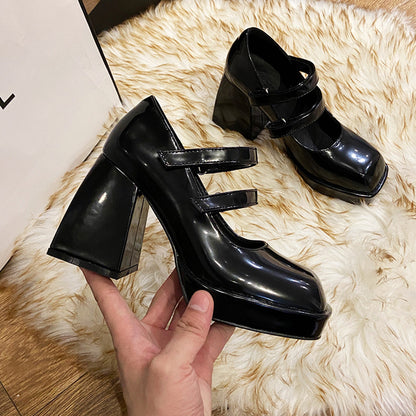 Rue Noire Platform Mary Janes