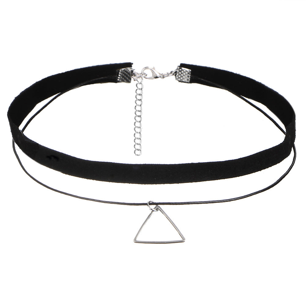 Black Veil Lace Choker Set, design eight