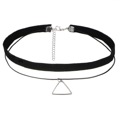 Black Veil Lace Choker Set, design eight