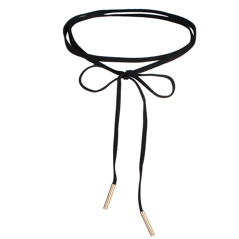 Black Veil Lace Choker Set, design five