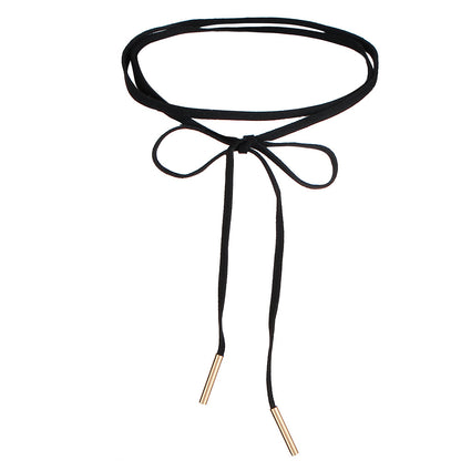 Black Veil Lace Choker Set, design five