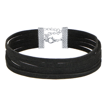 Black Veil Lace Choker Set, design six