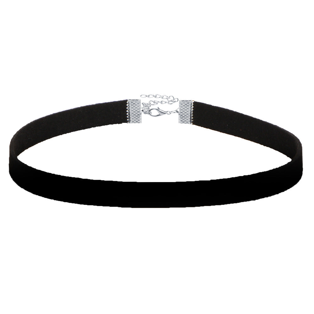 Black Veil Lace Choker Set, design three