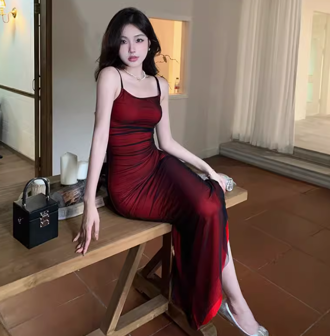 Claretline Backless Square-Neck Dress, product view 3