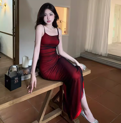 Claretline Backless Square-Neck Dress, product view 3