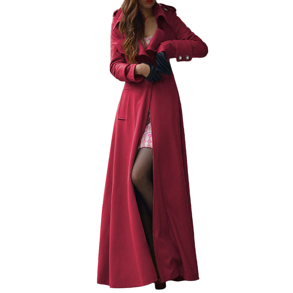 Cold Case Longline Cashmere Coat, product view 9
