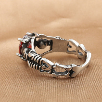 Crimson Relic Titanium Steel Ring, back view
