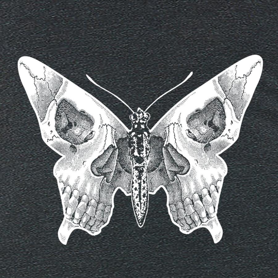 Deathwing Butterfly Skull Tee, graphic detail view