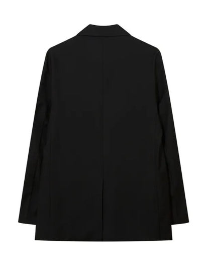 Faultline Tailored Suit Jacket in black, back view