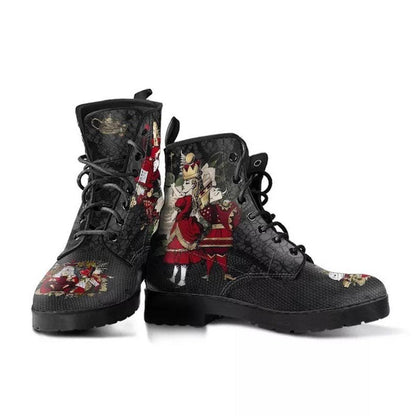 Gallery Print Combat Boots, Red Rabbit design alternate view