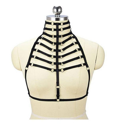 Graveline High-Neck Sheer Corset Top, product view 3