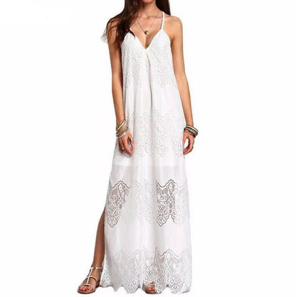 Laceveil V-Neck Maxi Dress, product view 2