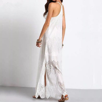 Laceveil V-Neck Maxi Dress, product view 3