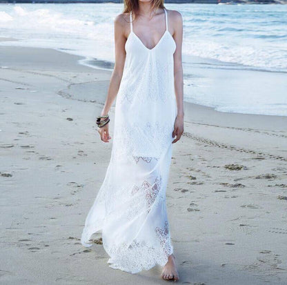Laceveil V-Neck Maxi Dress, product view 5