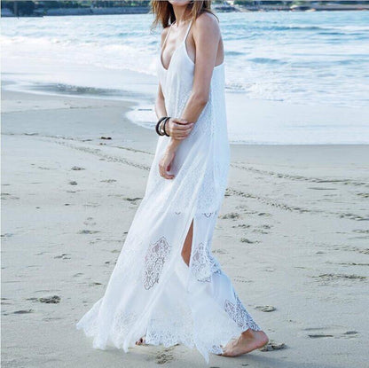 Laceveil V-Neck Maxi Dress, product view 6