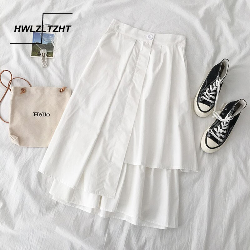 Ledger High-Waist A-Line Midi Skirt, product view 2