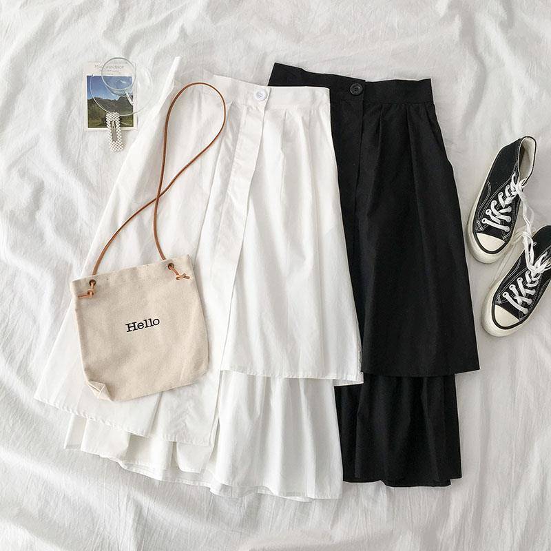 Ledger High-Waist A-Line Midi Skirt, product view 7