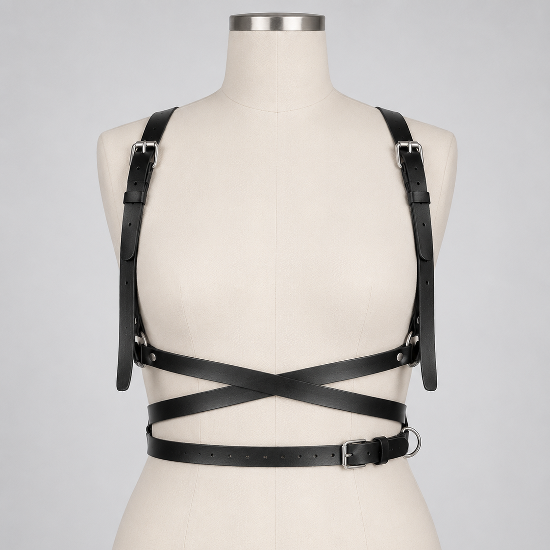 Nightframe Harness Belt in black, front product view