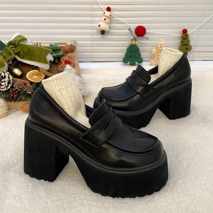 Nightcourt Chunky-Heel Mary Janes