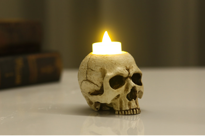 Ossuary Skull Candle Holder, product view 5