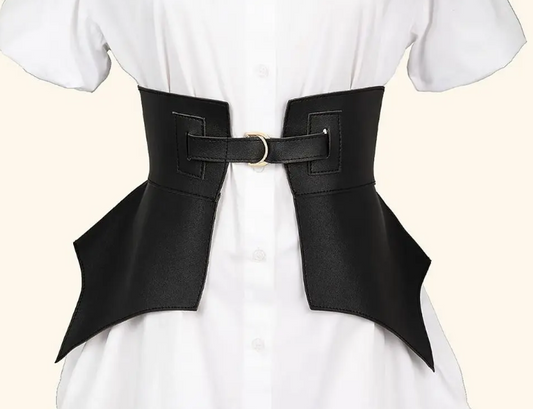 Raven Vintage Belt, styled back view