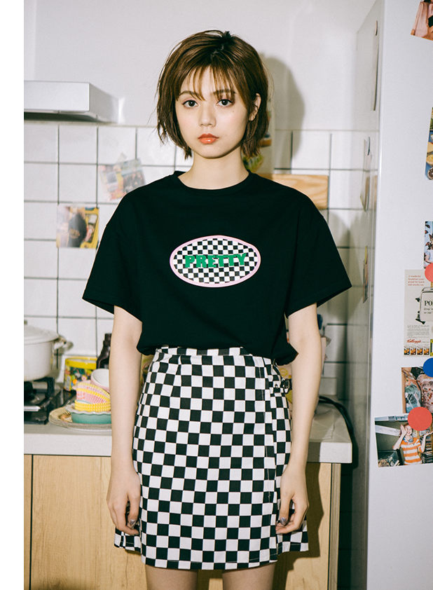 Redrift Plaid A-Line Midi Skirt, product view 1