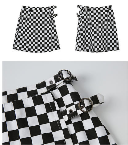 Redrift Plaid A-Line Midi Skirt, product view 3