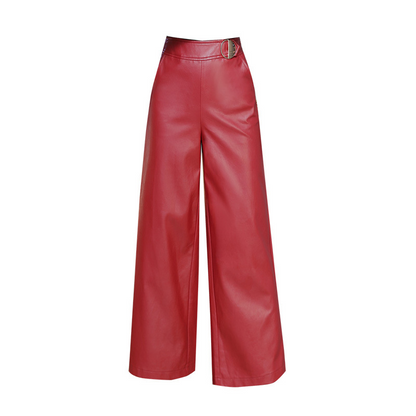 Riftwide Faux-Leather Trousers, product view 6