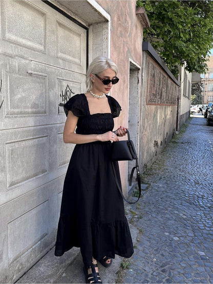 Vesperine Princess-Sleeve A-Line Dress, product view 3