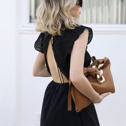 Vesperine Princess-Sleeve A-Line Dress, product view 5