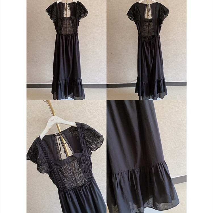 Vesperine Princess-Sleeve A-Line Dress, product view 7