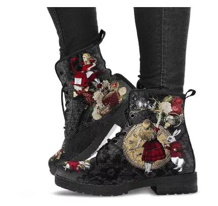 Hexling Printed Combat Boots alternate print 17