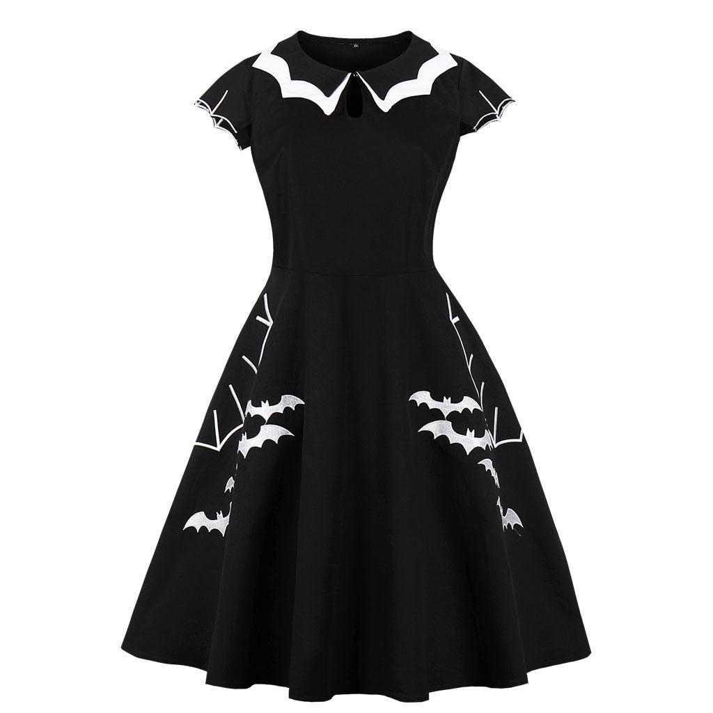 After Midnight Bat-Embroidered Dress, product view 6