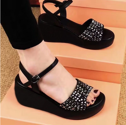 Afterglow Sequin Strap Sandals, product view 1