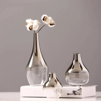 Argent Silver Glass Vase, product view 1